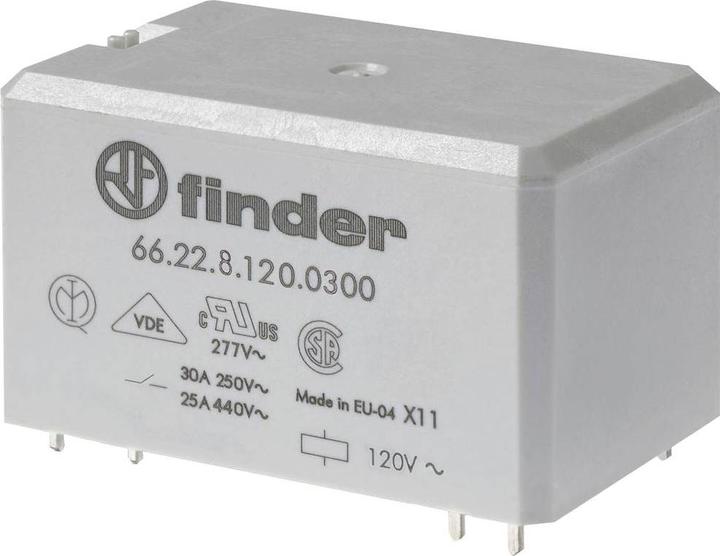 Immagine prodotto Finder 66.22.9.024.0300 Relè di stampa 24 V/DC 30 A 2 contatti NA 10 pz.