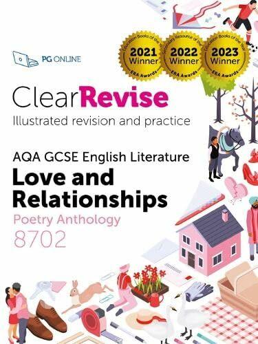 Image du produit Online ClearRevise AQA GCSE English Literature: Love and relationships, Poetry Anthology 8702 (Anglais, Pg en ligne, 2024)