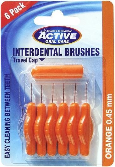 Beauty Formulas Active Oral Care - Interdental Brushes Interdental Cleaners 0.45Mm 6Pcs. (6 x, 0.45 mm)