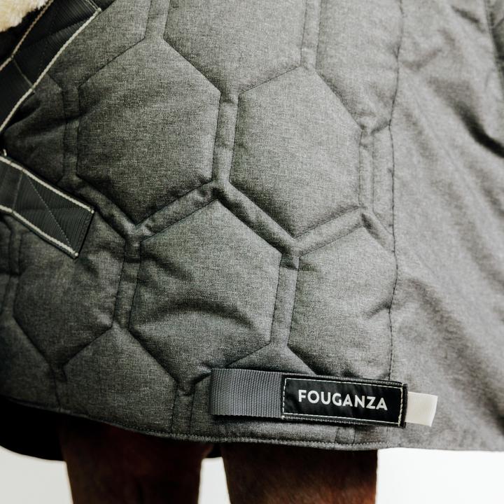 Actual product image Fouganza Combo stable rug horse/pony - 400 dark grey (165 cm)