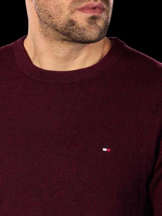 Actual product image Tommy Hilfiger Extrafine Soft Wool Sweater deep burgundy (XXL)