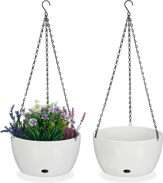 Image du produit Relaxdays 2x pots de fleurs (28.50 cm)