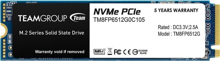 Actual product image Team Group MP33 (512 GB, M.2 2280)