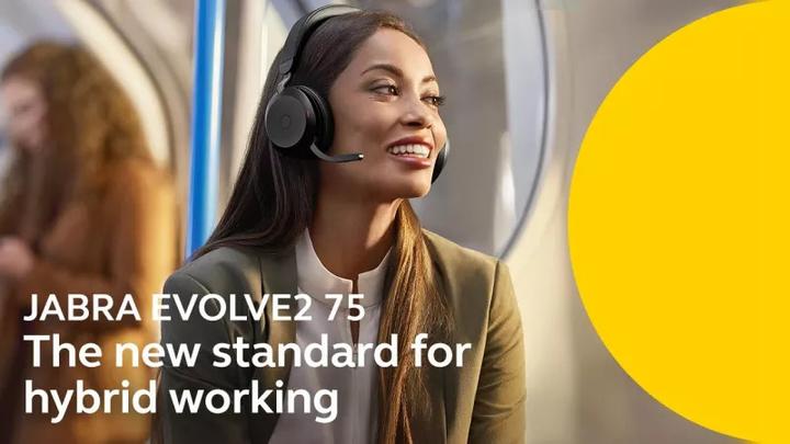 Actual product image Jabra Evolve2 75 UC Stereo (Wireless, USB-A)