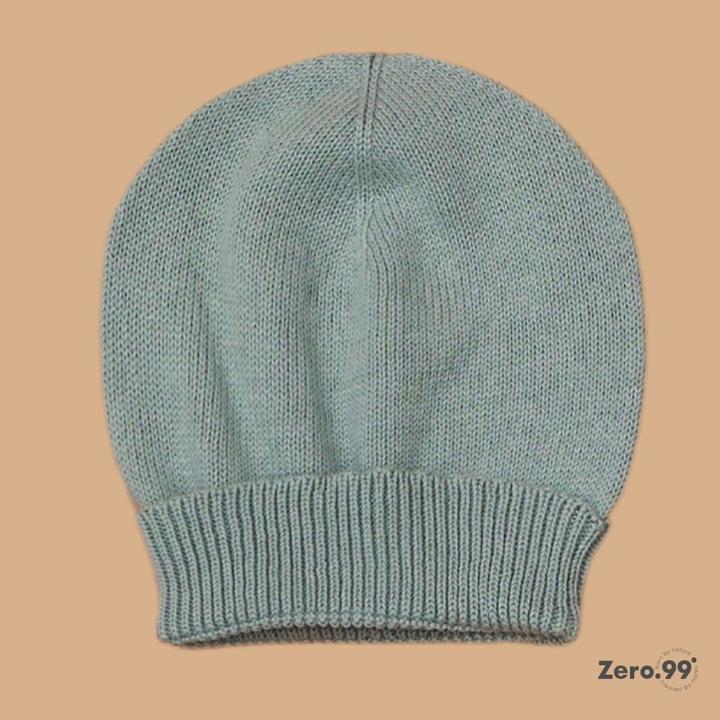 Produktbild Zero.99 Babymütze gestrickt, 100% Baumwolle, 0–3 Monate (50, 56, 62)