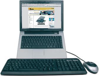 Produktbild Hamlet Tiramisu Plattform-Kit für Notebook mit Tastatur und USB-Maus