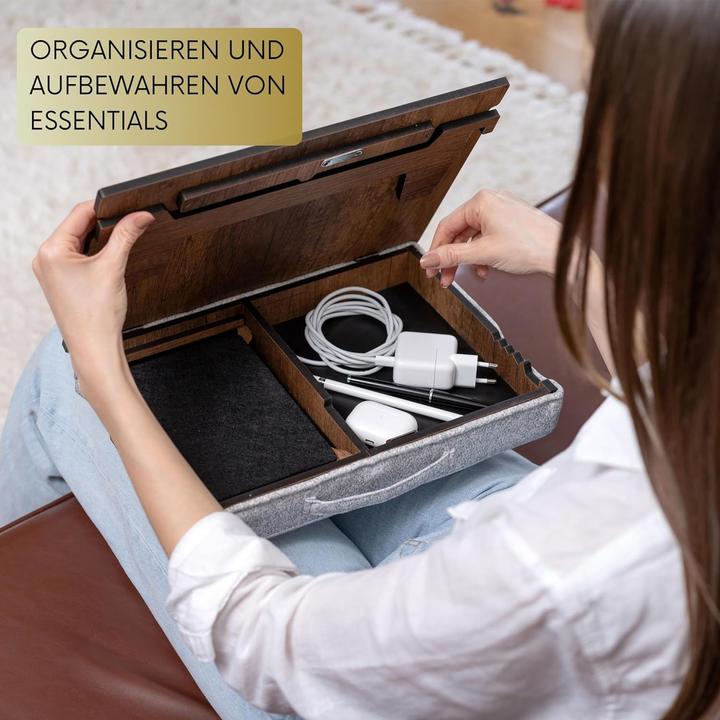 Actual product image Vigo Wood Laptop cushion
