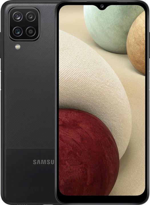Actual product image Samsung Galaxy A12 (2021) EU (64 GB, Black, 6.50", Dual SIM, 48 Mpx, 4G)
