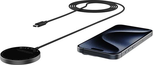 Actual product image Mako Magnetic Wireless Charger Disc Qi2 (15 W)