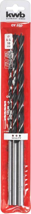 Immagine prodotto kwb Set di trapani a fascio con trapano a torsione (10 mm, 6 mm, 8 mm)