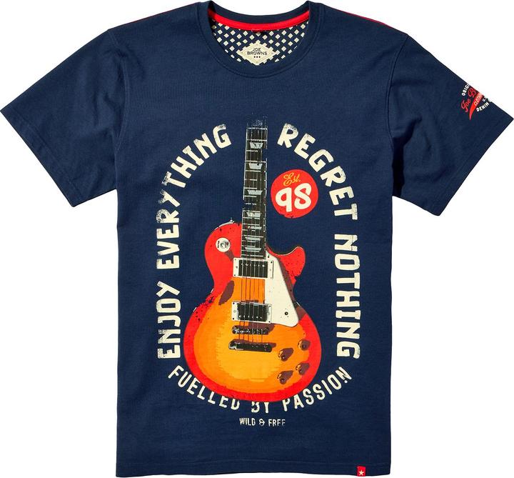 Actual product image Joe Browns Bold Electric Guitar Graphic Short Sleeve T-Shirt (S)