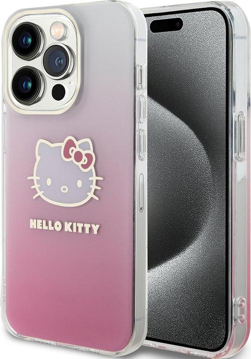 Produktbild Hello Kitty HKHCP13LHDGKEP iPhone 13 Pro / 13 6.1" różowy/pink hardcase IML Gradient Electrop Kitty (Apple iPhone 13 Pro)