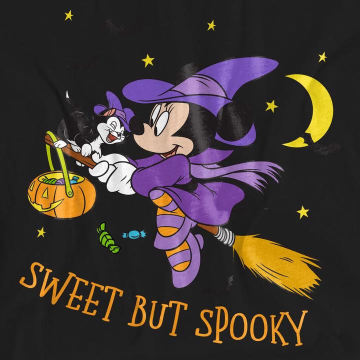 Actual product image Disney Unisex Adult Spooky Witch Minnie Mouse T-Shirt (S)