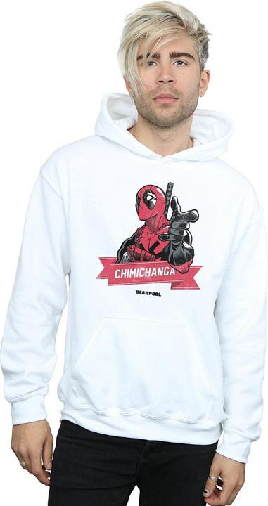 Actual product image Mens Deadpool Chimichanga Finger Hoodie (XL)