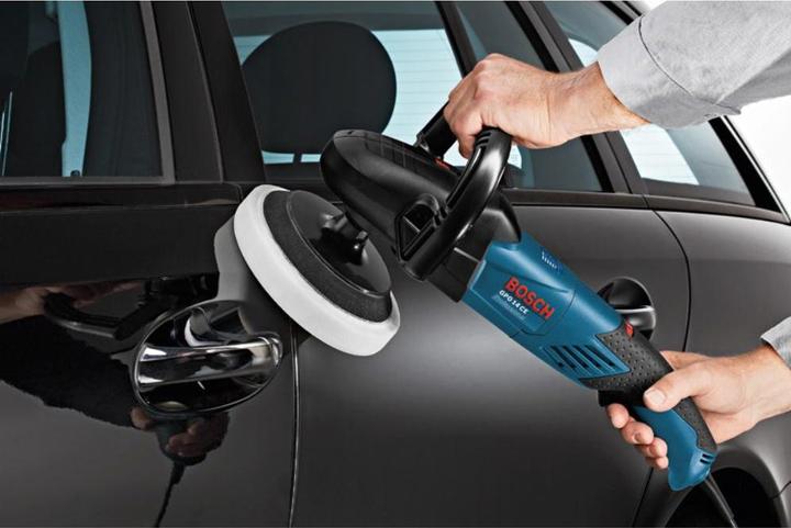 Produktbild Bosch Professional Polierer GPO 14 CE,1400-Watt, 2,5 kg, mit Zusatzgriff und D-Griff (Schwingschleifer, 1400 W)