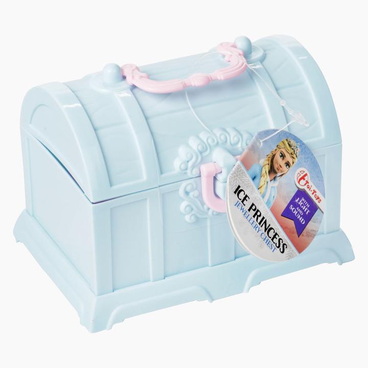 Actual product image Toi-Toys Ice princess jewellery in a treasure chest with light and sound