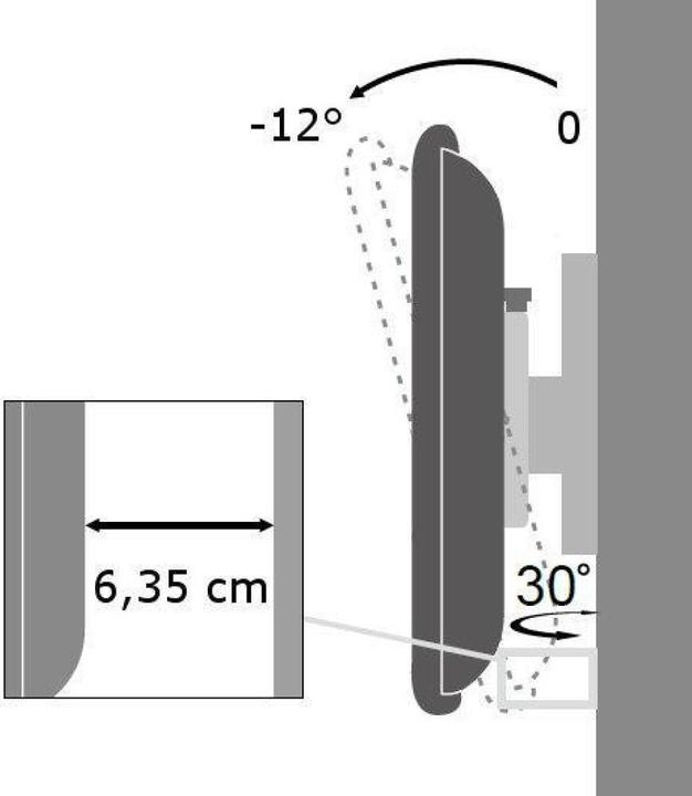 Produktbild Techly Tiltable Wall Bracket (Wand, 37", 25 kg)