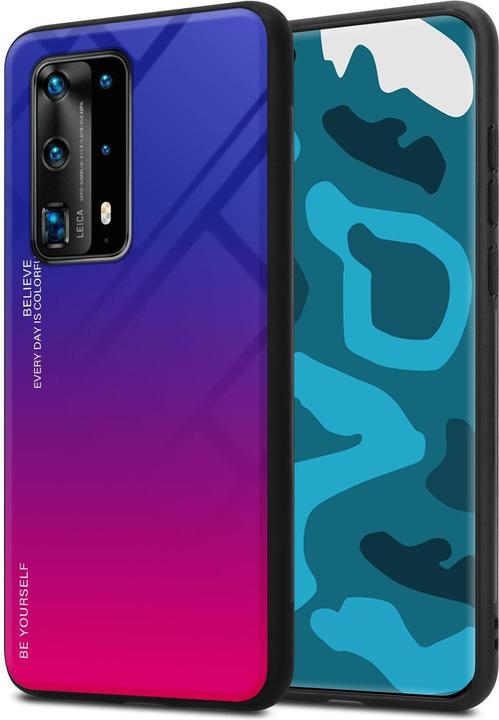 Produktbild Cadorabo TPU 2 Farben Glas Cover (Huawei P40 Pro+)