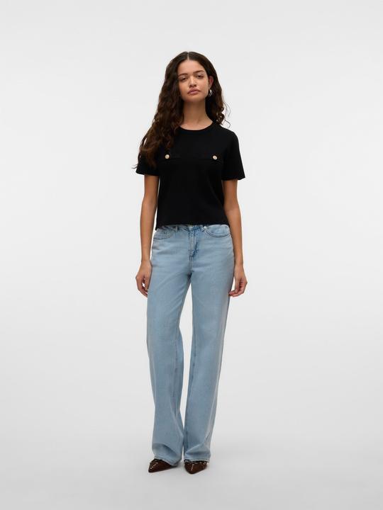 Produktbild Vero Moda VMMELISA Mid Rise Weiter Beinschnitt Jeans Weit geschnitten (W25/L32)