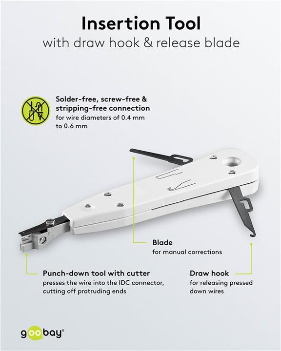 Actual product image Goobay Tool LSA Plus application tool with holster (37 mm)