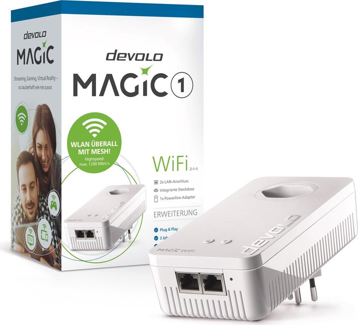 Produktbild Devolo Magic 1 WiFi Erweiterung 2-1-1 (1200 Mbit/s)