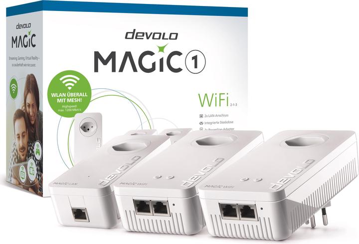 Image du produit Devolo Kit 2-1-3 Magic 1 WiFi Multiroom (1200 Mbit/s)