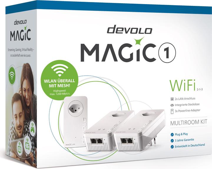 Image du produit Devolo Kit 2-1-3 Magic 1 WiFi Multiroom (1200 Mbit/s)