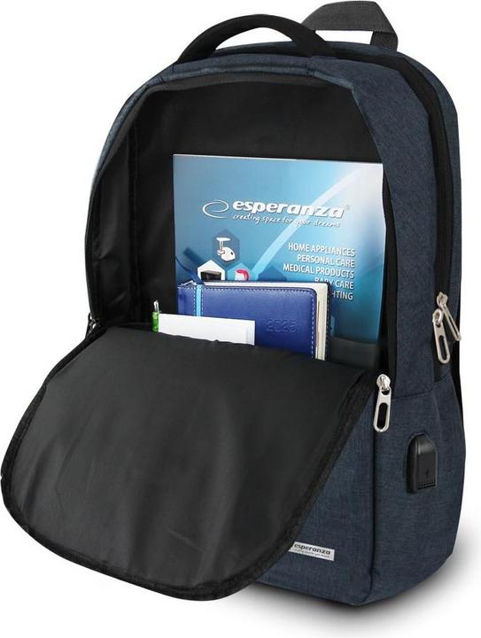 Actual product image Esperanza ET196 Laptop backpack 15 6" Blue (15.60")
