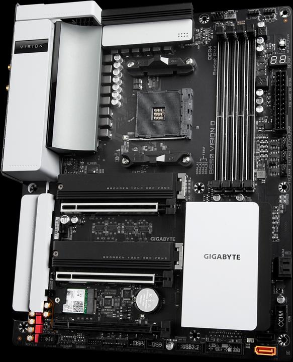 Produktbild Gigabyte B550 Vision D (AM4, AMD B550, ATX)