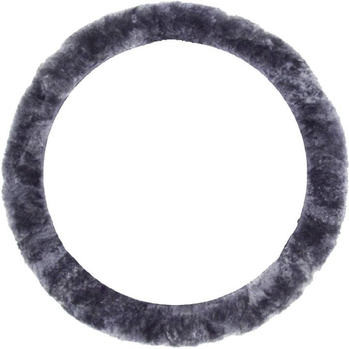 Image du produit IWH Housse de volant (L x l x H) 350 x 350 x 40 mm Véritable peau de mouton Anthracite 35