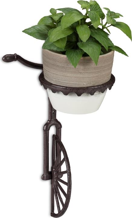 Actual product image Relaxdays Unicycle Wall Flower Rack