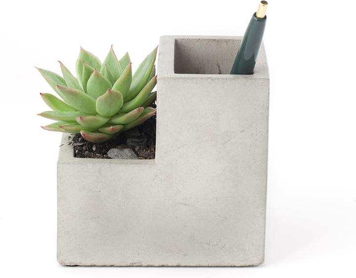Produktbild Kikkerland Concrete Desktop Planter