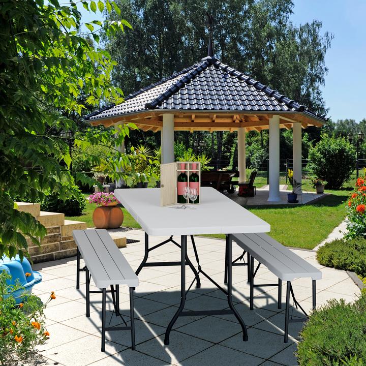 Produktbild Relaxdays Gartentisch (180 cm)