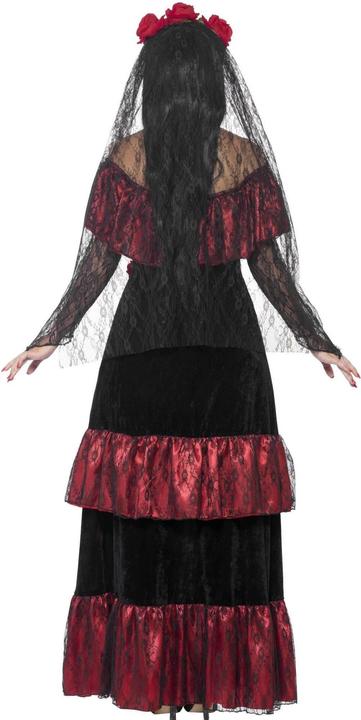 Actual product image Smiffys Womens/Ladies Deluxe Bride Day Of The Dead Costume Set (S)