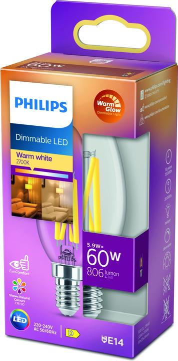 Image du produit Philips Lampe (E14, 5.90 W, 806 lm, 1 x, D)
