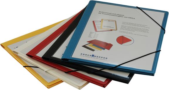 Image du produit Erola Dossier de présentation A4 noir avec pochette transparente + 3 rabats (A4, 1 x)