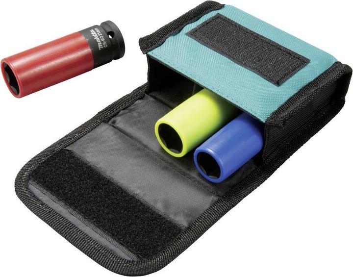 Actual product image Makita Socket wrench set 3 pieces 1/2 (21 mm, 19 mm, 17 mm)