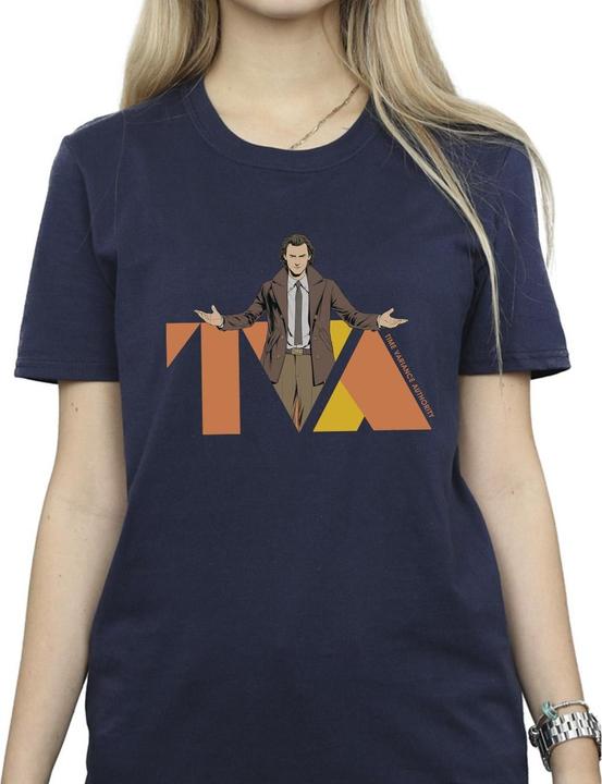 Actual product image Womens/Ladies Loki TVA Pose Cotton Boyfriend T-Shirt (L)