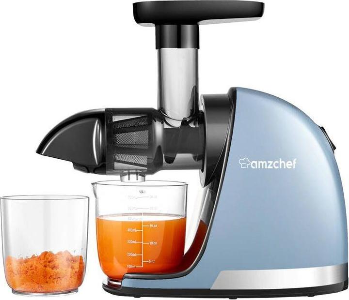 Actual product image Amzchef 1501-BU-SM slow speed juicer (blue)