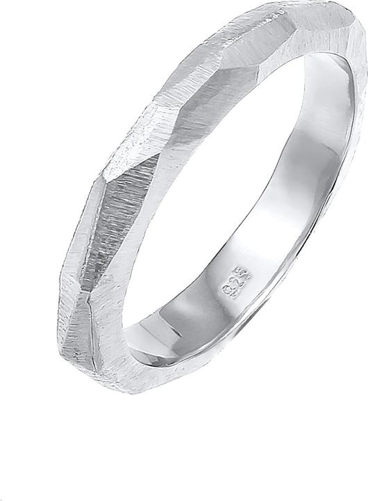 Elli PREMIUM Ring Paarring Trauring Hochzeit Brushed 925 Silber