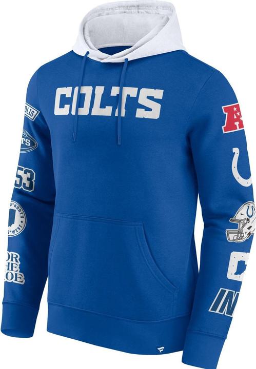 Immagine prodotto Fanatics Felpa con cappuccio Indianapolis Colts NFL con stampa sulle maniche - XXL (XXL)