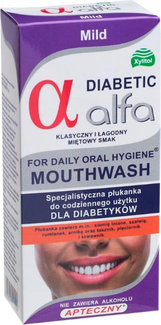 Actual product image Xylitol Alfa Diabetic Mild Mouthwash 200 ml - long expiry date! (200 ml, Mouthwash)