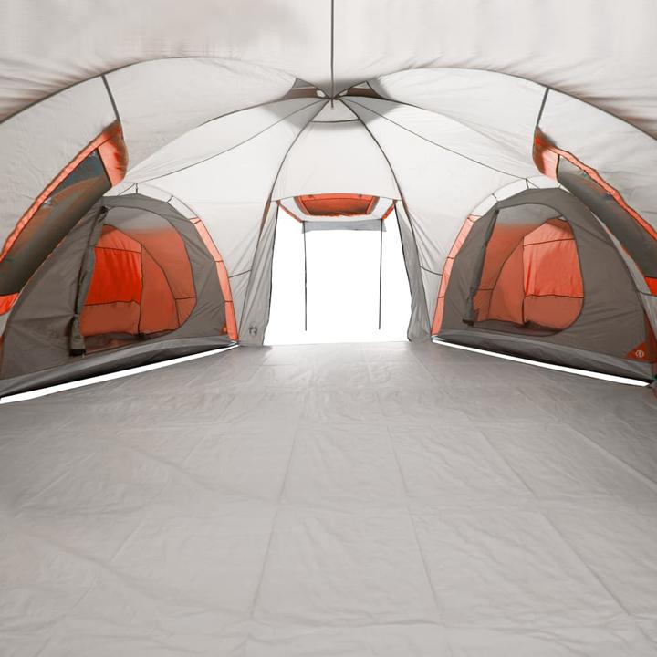 Immagine prodotto VidaXL Tenda da campeggio 12 persone & Arancione 840 x 720 x 200 cm 185T Taffeta (Tenda a cupola, 24.50 kg, 9+ persone)
