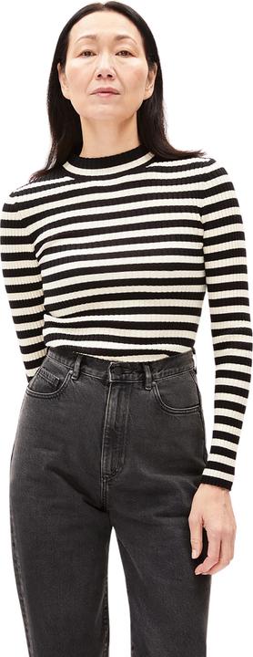 Produktbild Armedangels Alaania Pullover Stand-Up Collar Black/Oatmilk (XS)