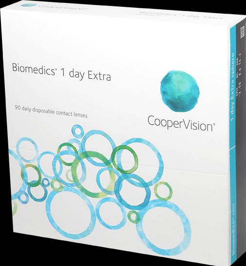 Actual product image Biomedics 1 day extra (90 Piece, Daily lens, Spherical)