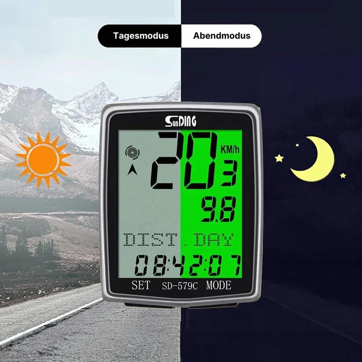 Immagine prodotto Hermex Tachimetro per bici Sunding Tachimetro per bici Computer per bici Computer per bici
