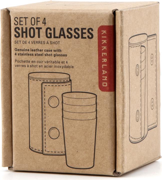 Produktbild Kikkerland Shot (0.20 dl, 4 x, Schnapsgläser + Shotgläser)