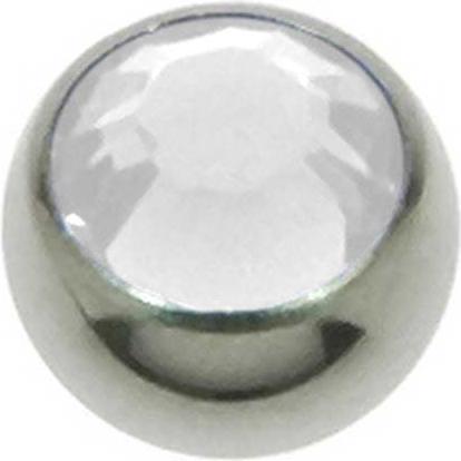 Image du produit Bijouteria Embout de piercing (Cristal Premium, Acier chirurgical 316L)
