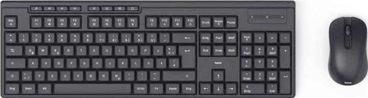 Produktbild Hama WKM-200 Funk Tastatur, Maus-Set Deutsch, QWERTZ Schwarz (DE, Kabellos)