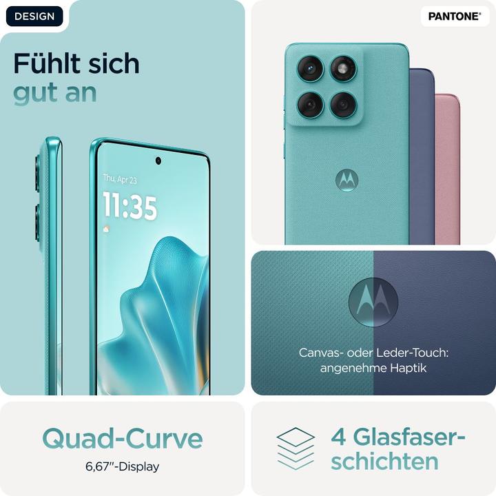 Actual product image Motorola Edge 60 Fusion (256 GB, Amazonite, 6.67", Dual SIM, 50 Mpx, 5G)